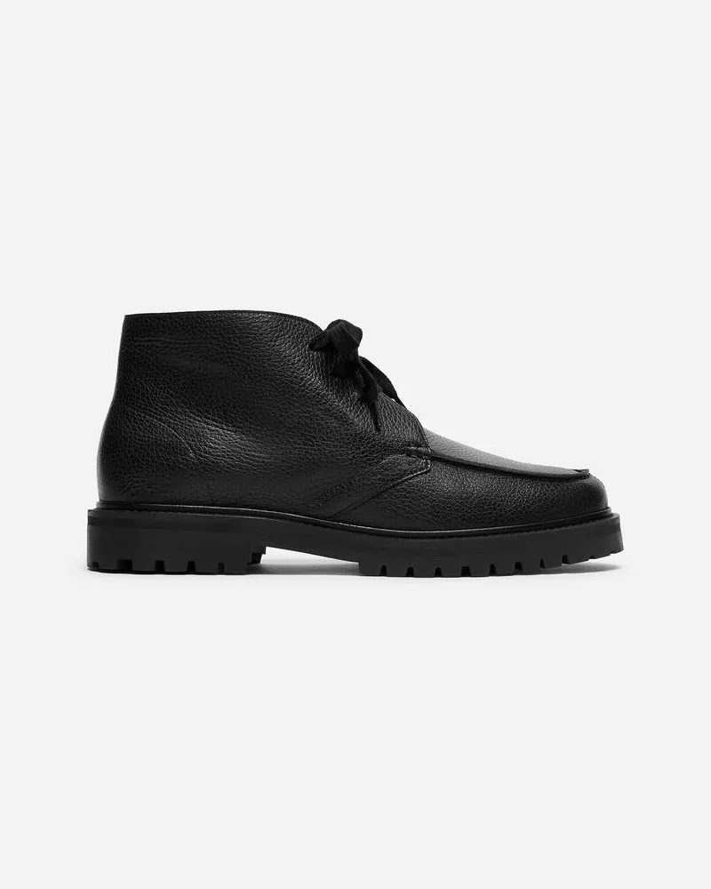 Arket Chukka Boot Aus Leder -Schwarz Schwarz
