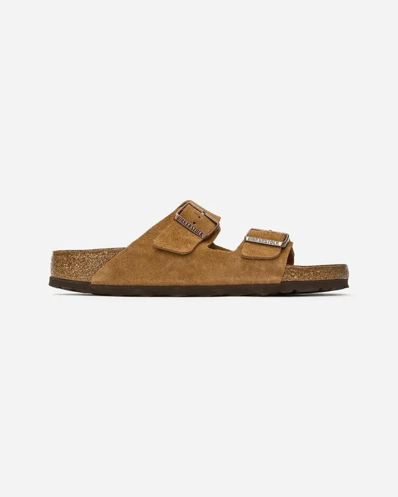 Birkenstock Veloursledersandale Arizona Von Birkenstock -Braun Braun