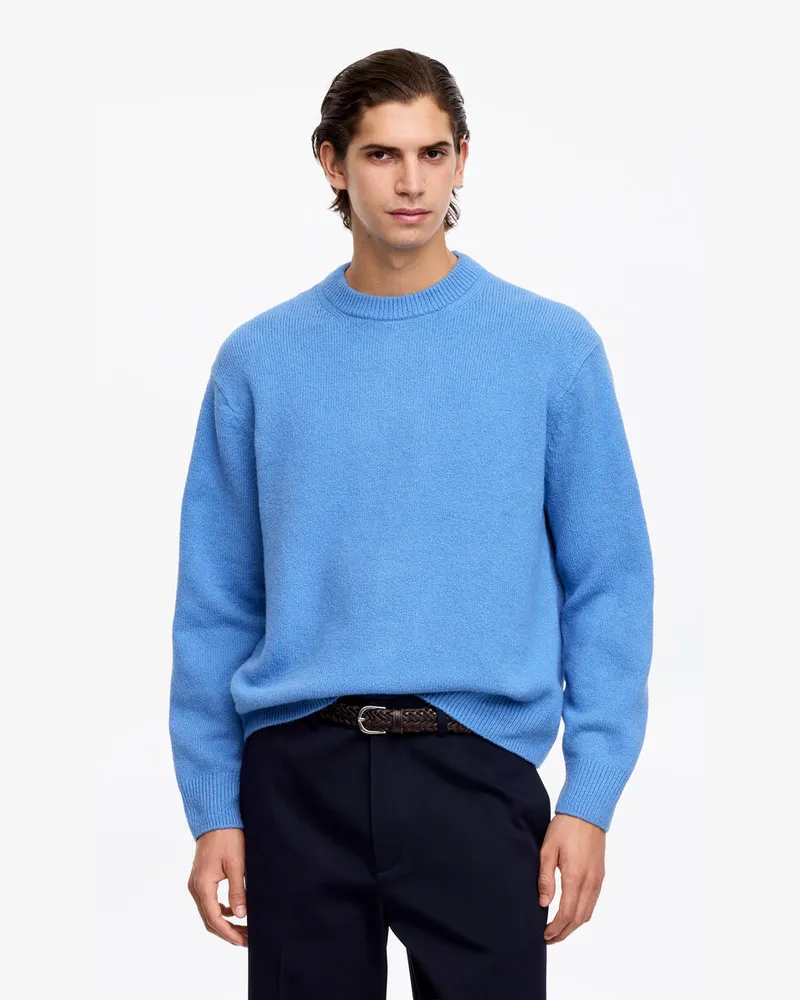 Arket Strickpullover Mit Rundhalsausschnitt -Blau Blau