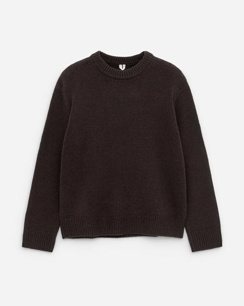 Arket Pullover Aus Schwerem Wollstrick -Braun Braun