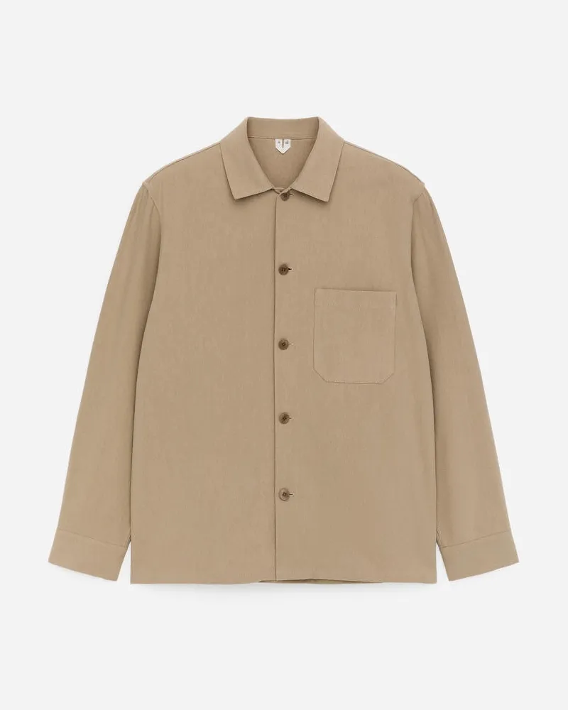 Arket Canvas-Overshirt Aus Einer Tencel-Mischung -Beige Beige