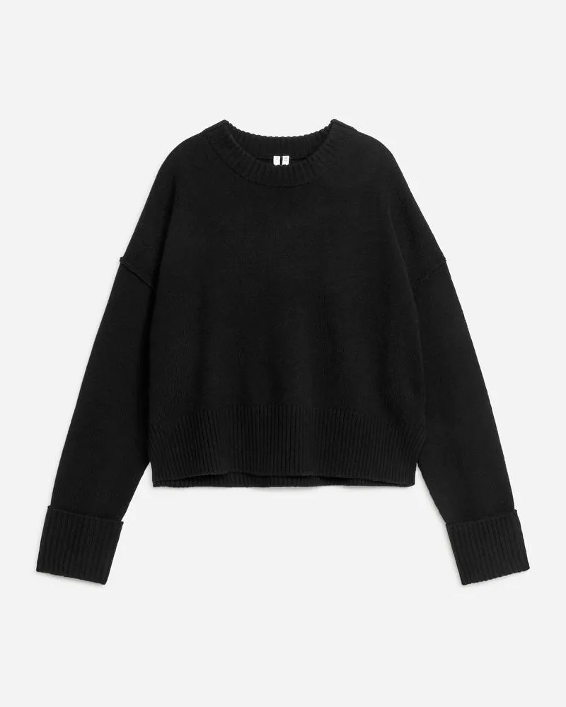 Arket Wollpullover - Schwarz Schwarz
