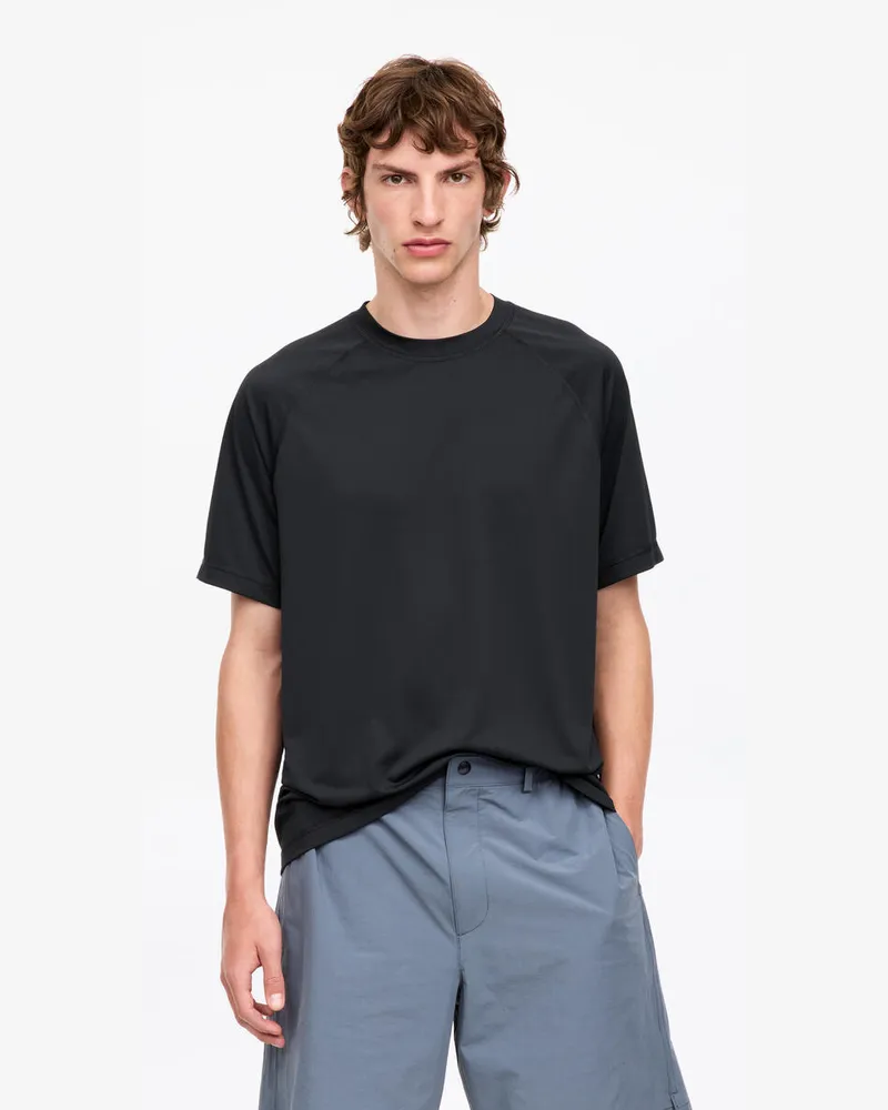 Arket ARKET ACTIVE Technisches T-Shirt -Schwarz Schwarz