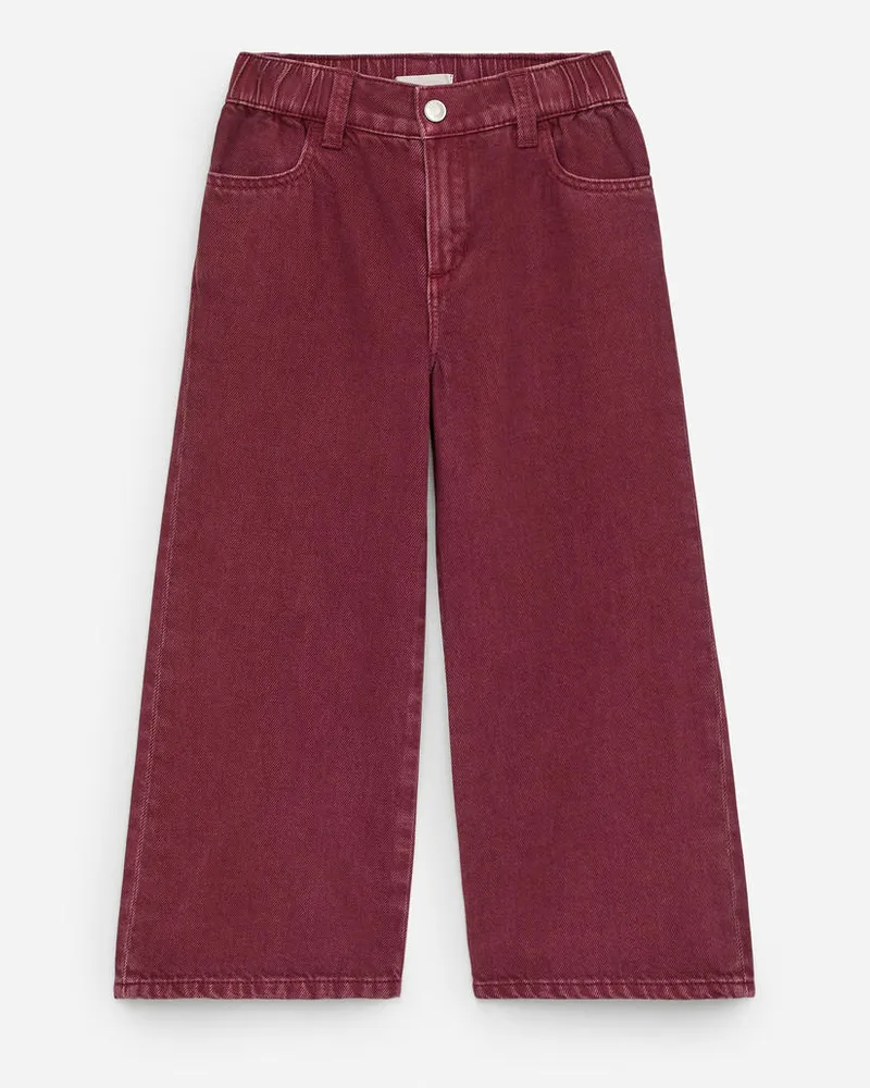Arket Weite Jeanshose - Rot Dunkelrot