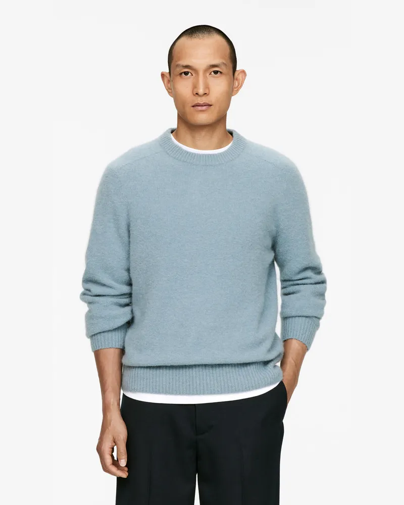 Arket Pullover Aus Alpaka Und Merino -Blau Blau