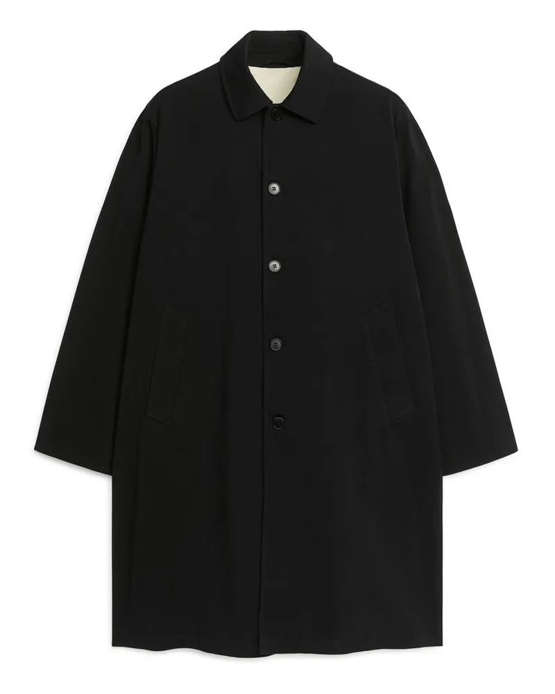 Arket Lockerer Car Coat -Schwarz Schwarz