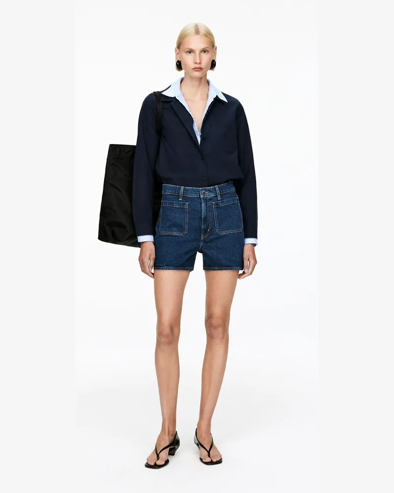 Arket LUPINE Shorts Mit Aufgesetzten Taschen -Blau Blau