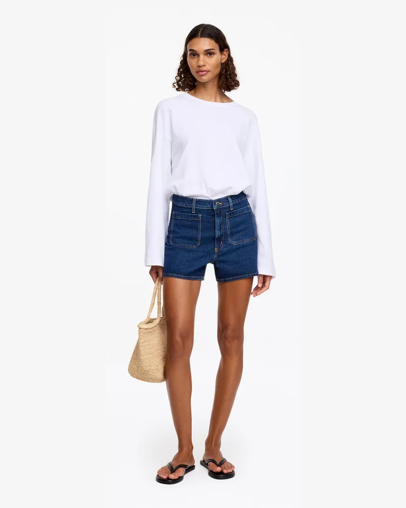 Arket LUPINE Shorts Mit Aufgesetzten Taschen -Blau Blau