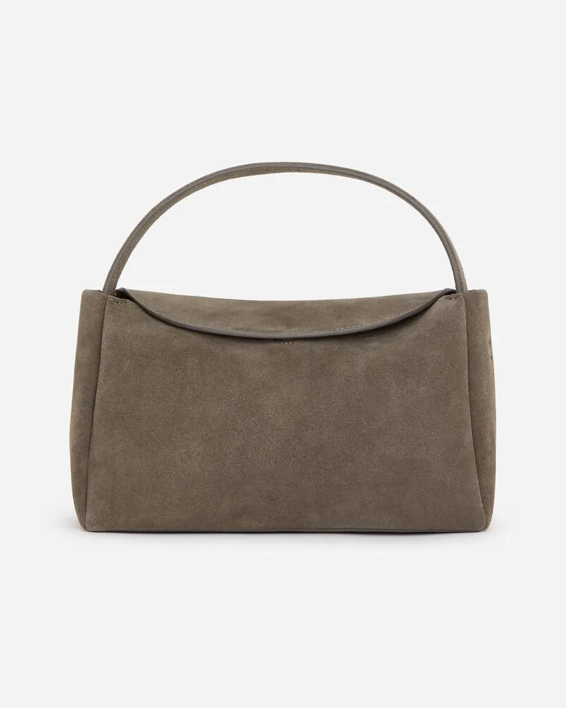 Arket Schultertasche Aus Veloursleder -Braun Braun