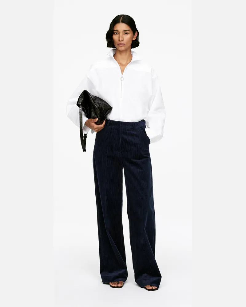 Arket Weite Cordhose -Blau Blau