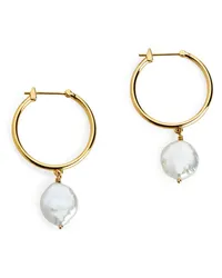 Arket Hoops mit Süßwasserperle Gold