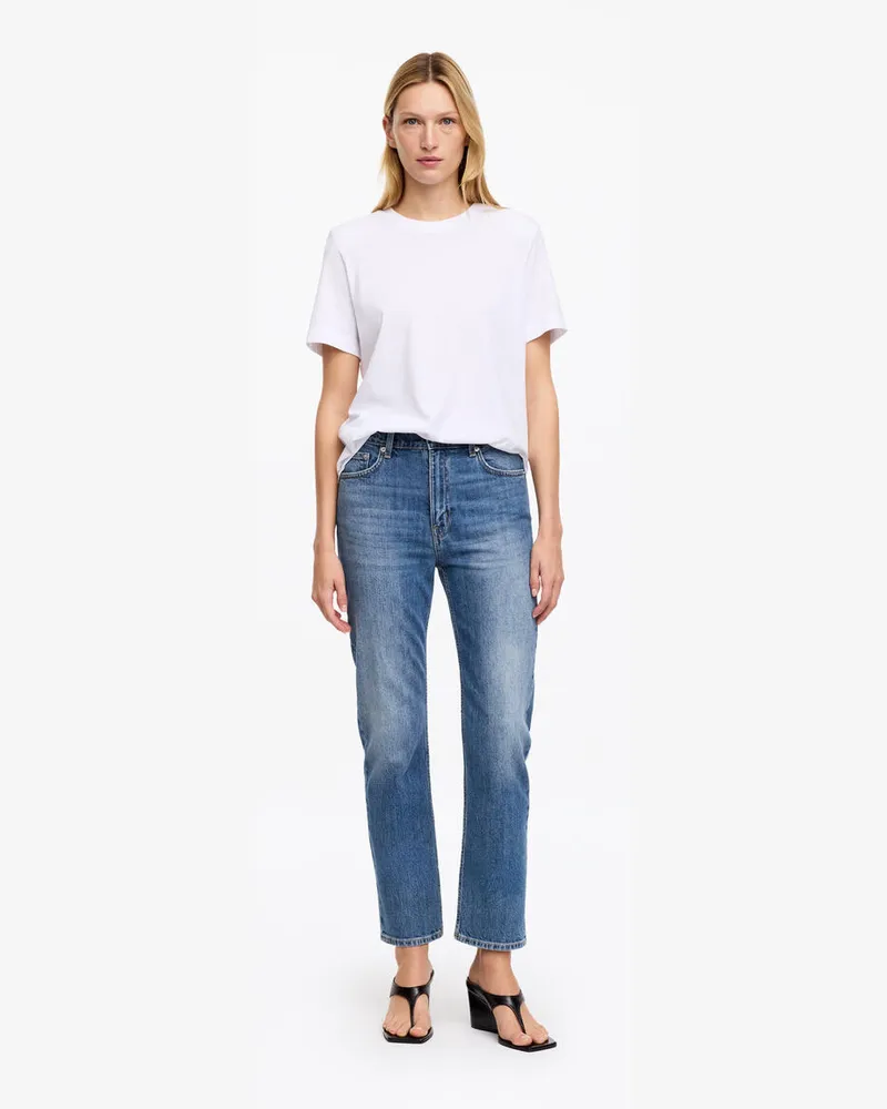Arket JADE Cropped Slim Jeans -Blau Blau