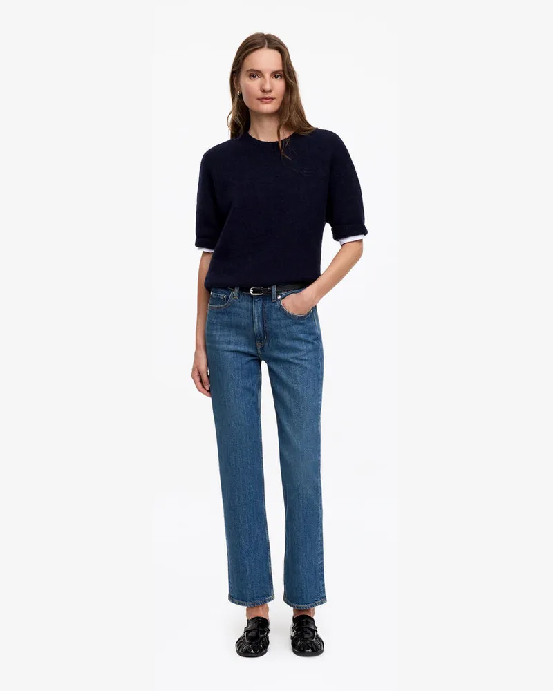 Arket JADE Cropped Slim Jeans -Blau Blau
