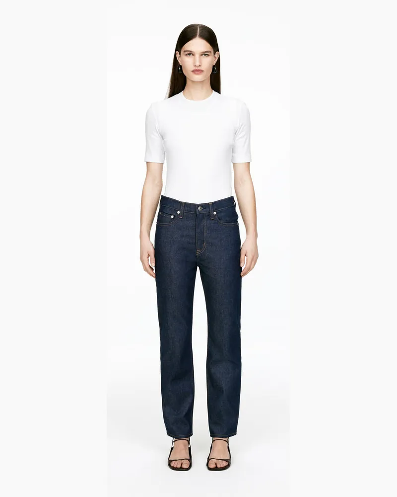 Arket JADE Cropped Slim Jeans -Blau Blau
