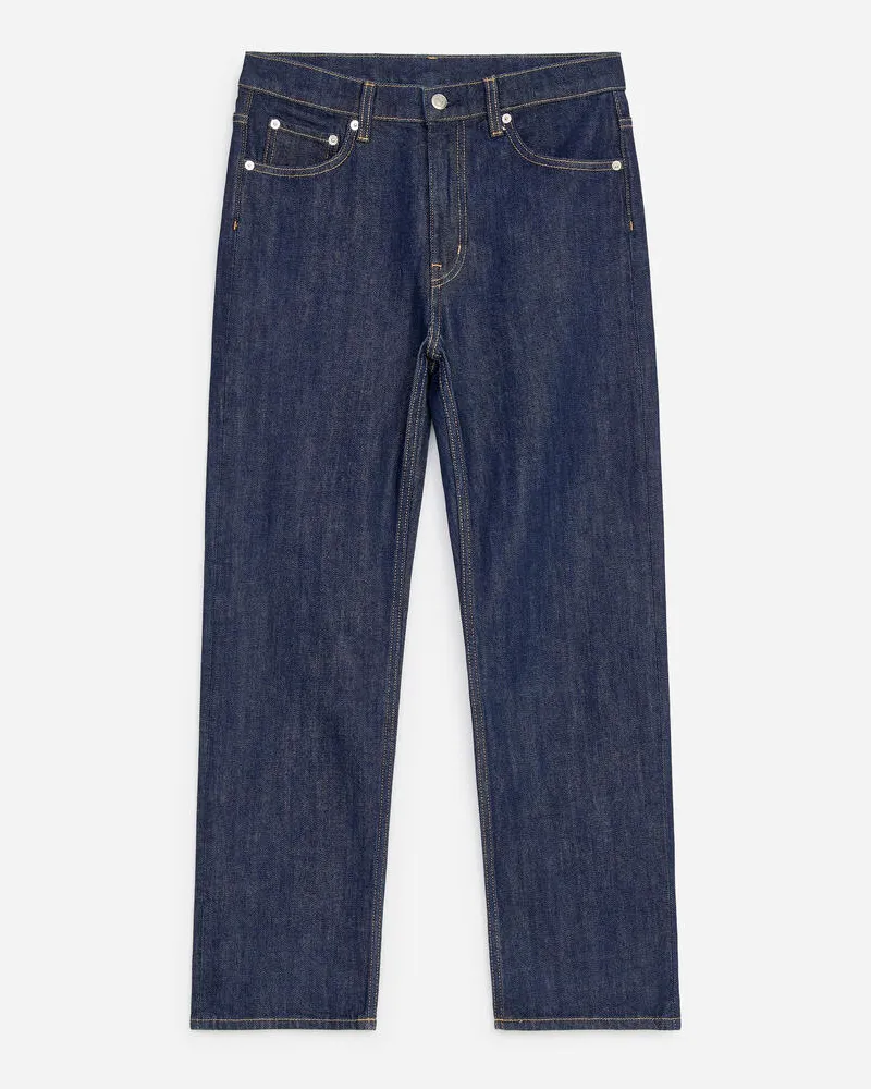 Arket JADE Cropped Slim Jeans -Blau Blau