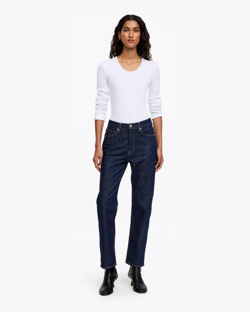 Arket JADE Cropped Slim Jeans -Blau Blau
