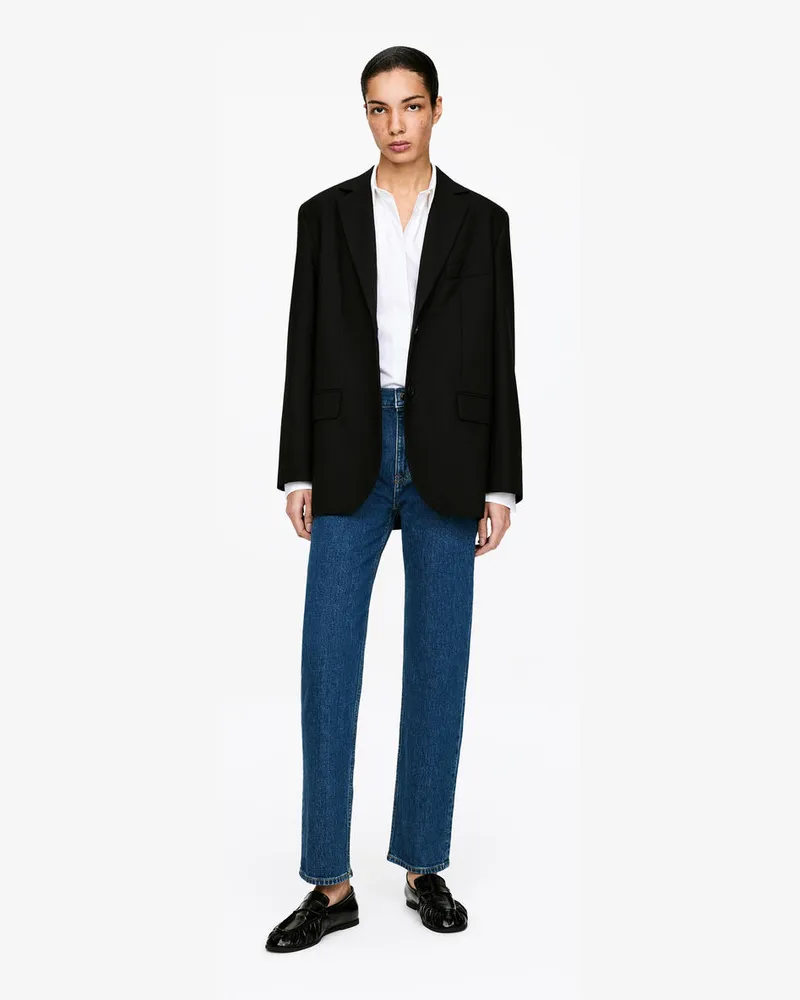 Arket JADE Cropped Slim Jeans -Blau Blau