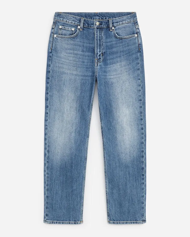 Arket JADE Cropped Slim Jeans -Blau Blau