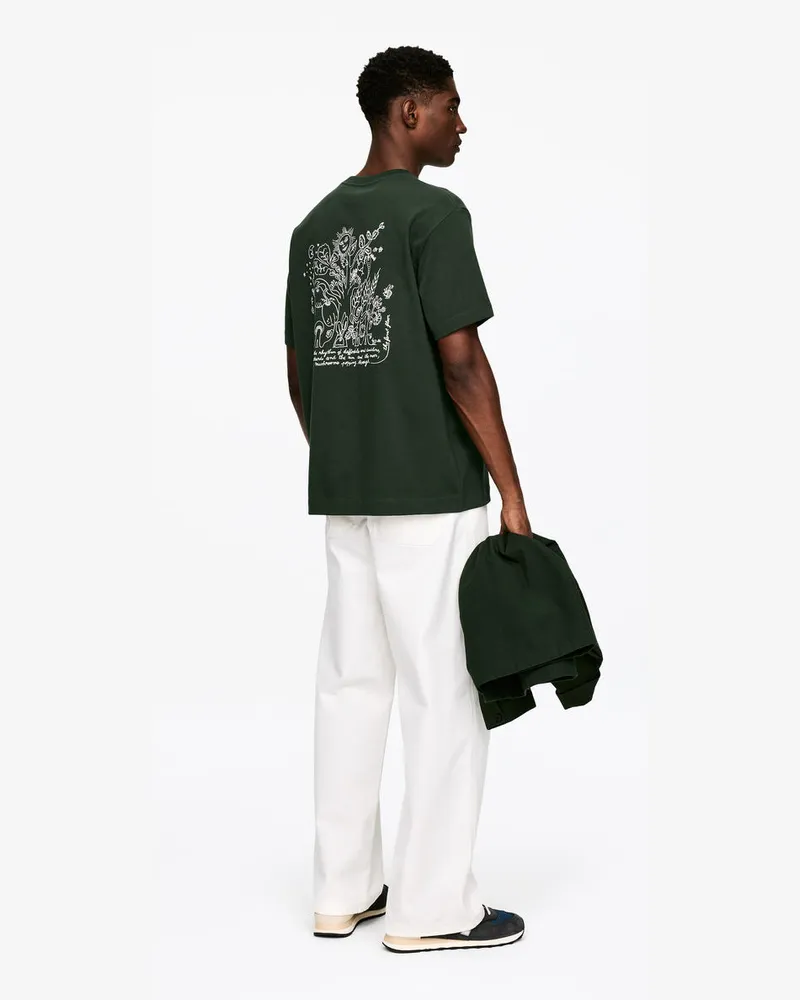 Arket ARKET CAFÉ T-Shirt Mit Print -Grün Grün