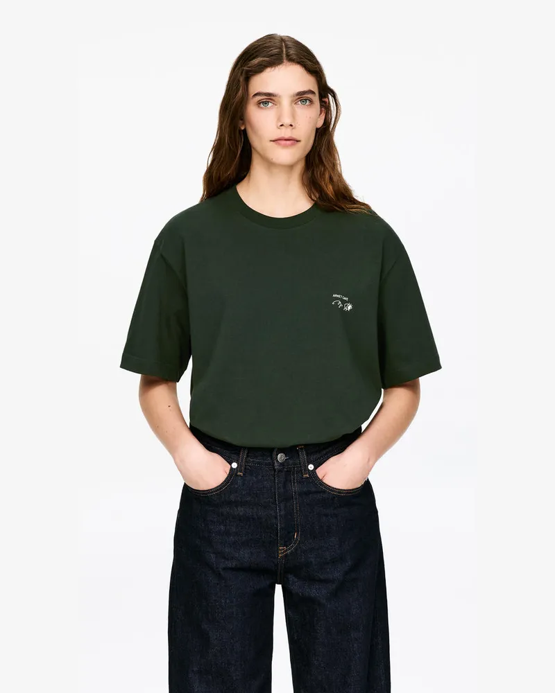 Arket ARKET CAFÉ T-Shirt Mit Print -Grün Grün