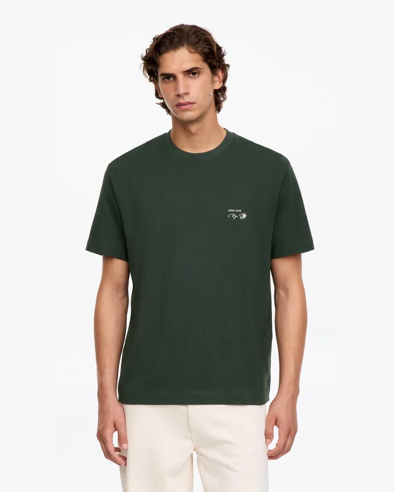 Arket ARKET CAFÉ T-Shirt Mit Print -Grün Grün