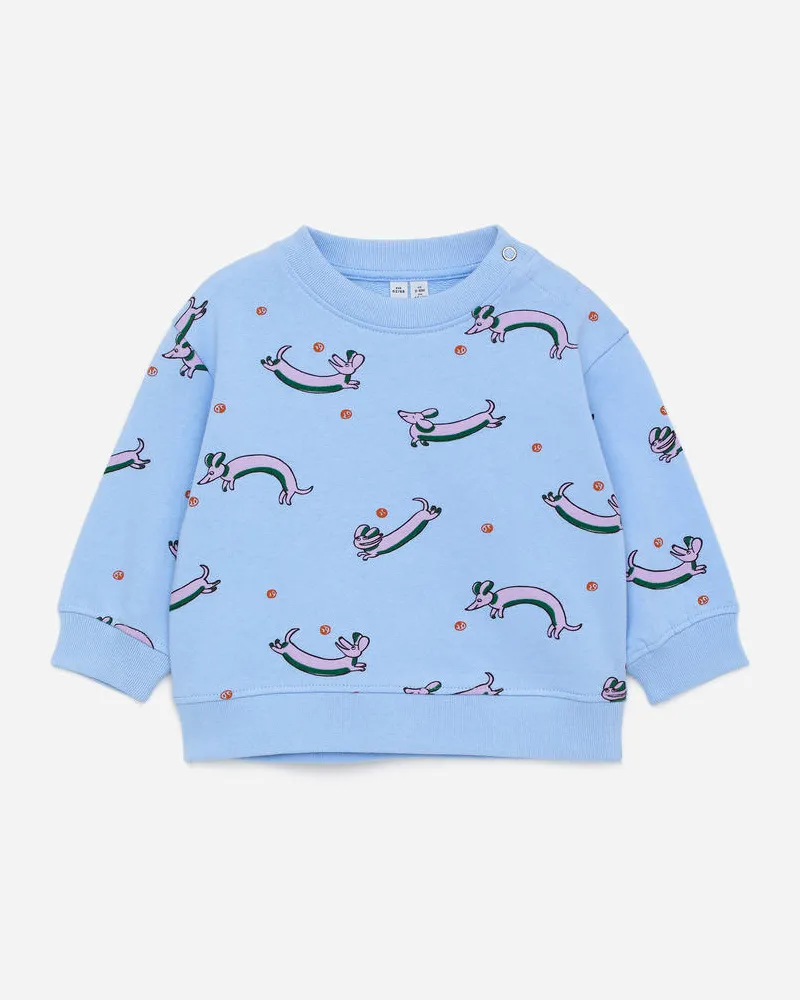 Arket Sweatshirt Aus Baumwolle -Blau Blau