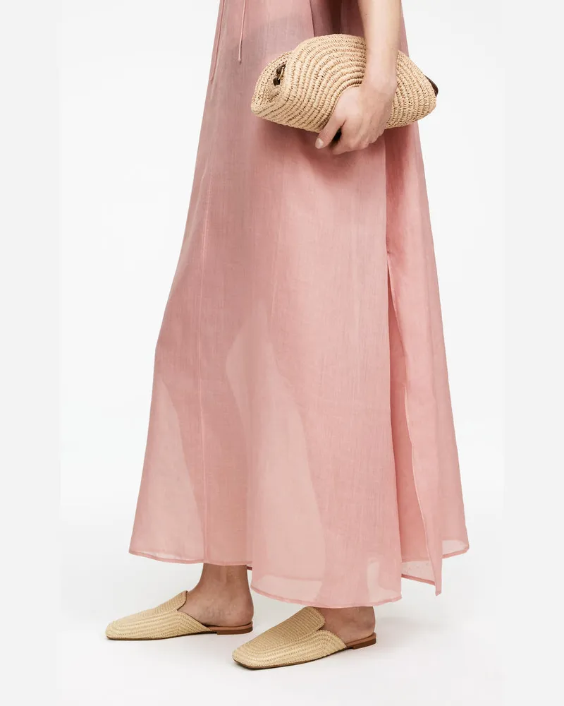 Arket Flacher Mule Aus Stroh -Beige Beige