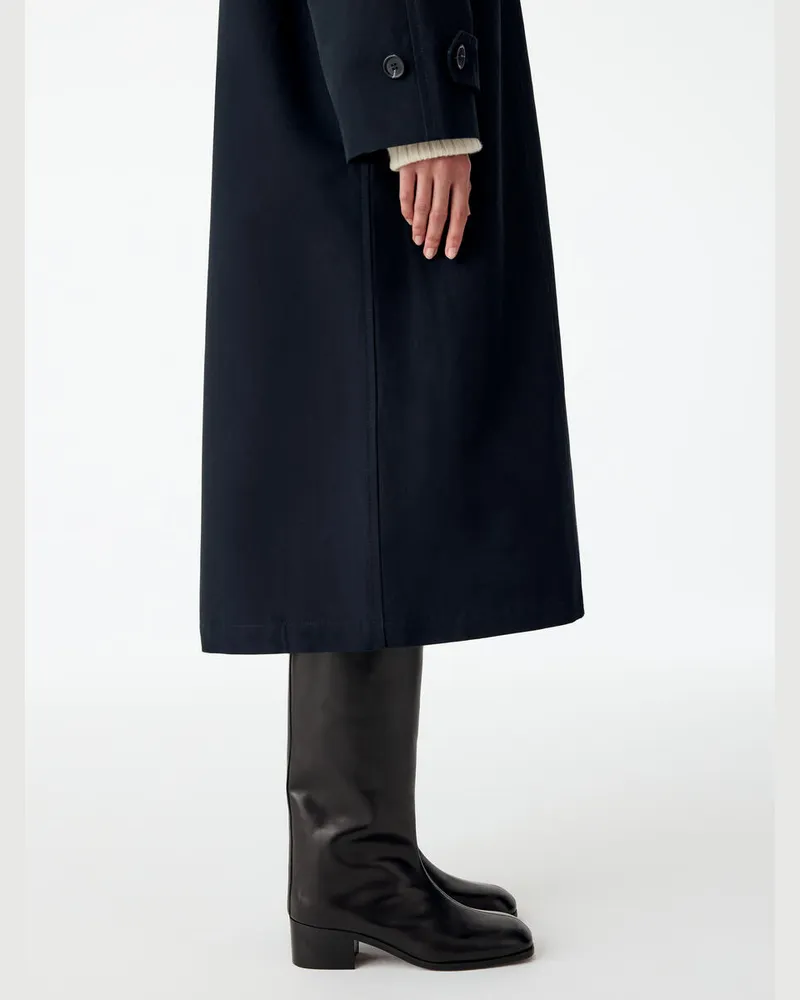Arket Kniehoher Lederstiefel -Schwarz Schwarz