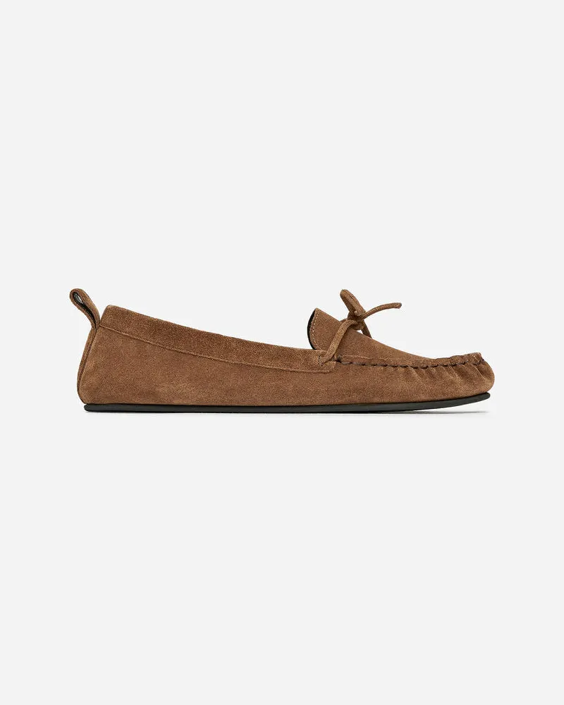 Arket Mokassin Aus Veloursleder -Braun Braun