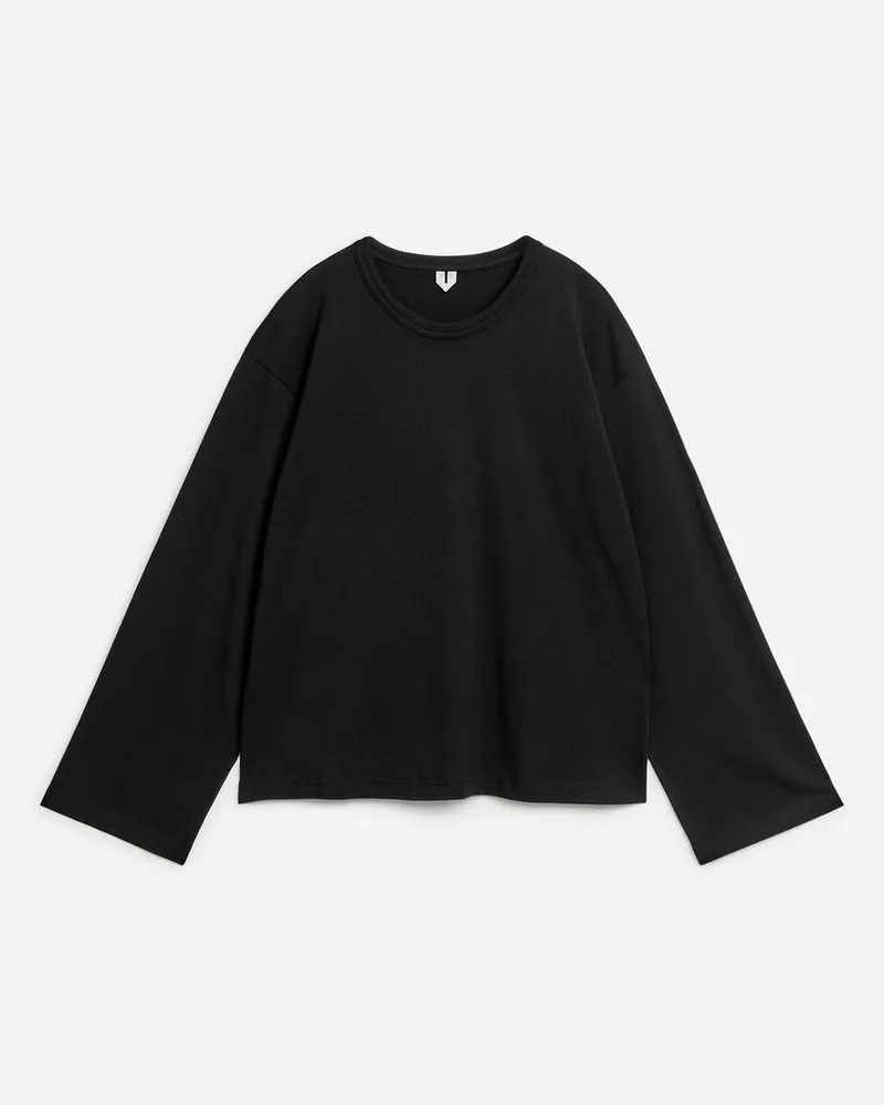 Arket Oversized-T-Shirt - Schwarz Schwarz
