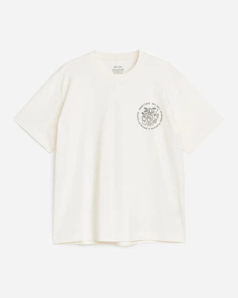 Arket ARKET CAFÉ T-Shirt Mit Print -Weiß Weiß