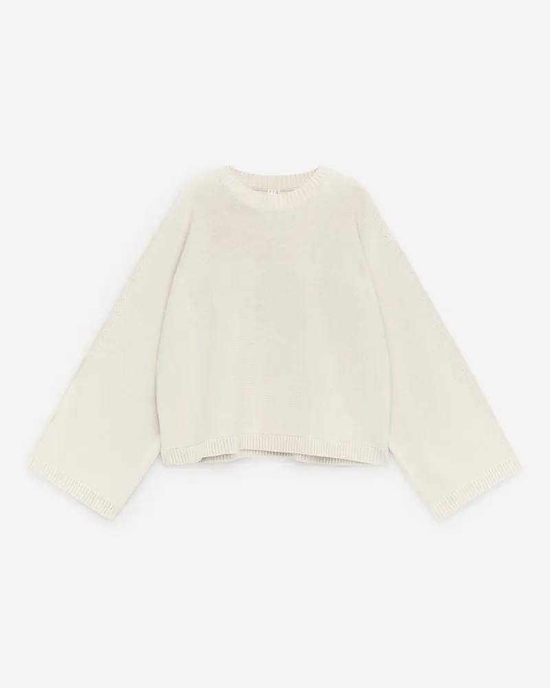 Arket Baumwollpullover Mit Cut-out -Beige Beige