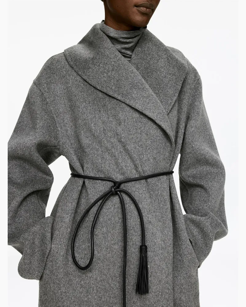 Arket Ledergürtel Mit Quasten -Schwarz Schwarz