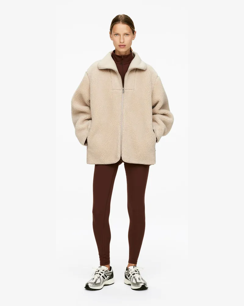 Arket Teddyjacke -Beige Beige