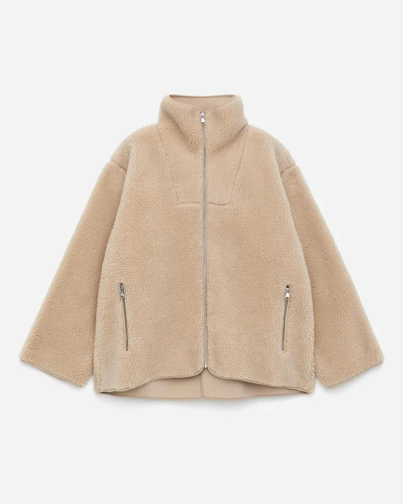 Arket Teddyjacke -Beige Beige