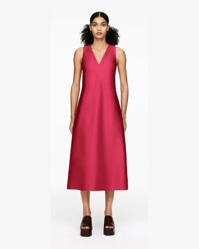 Arket Kleid Mit V-Ausschnitt -Rosa Rosa
