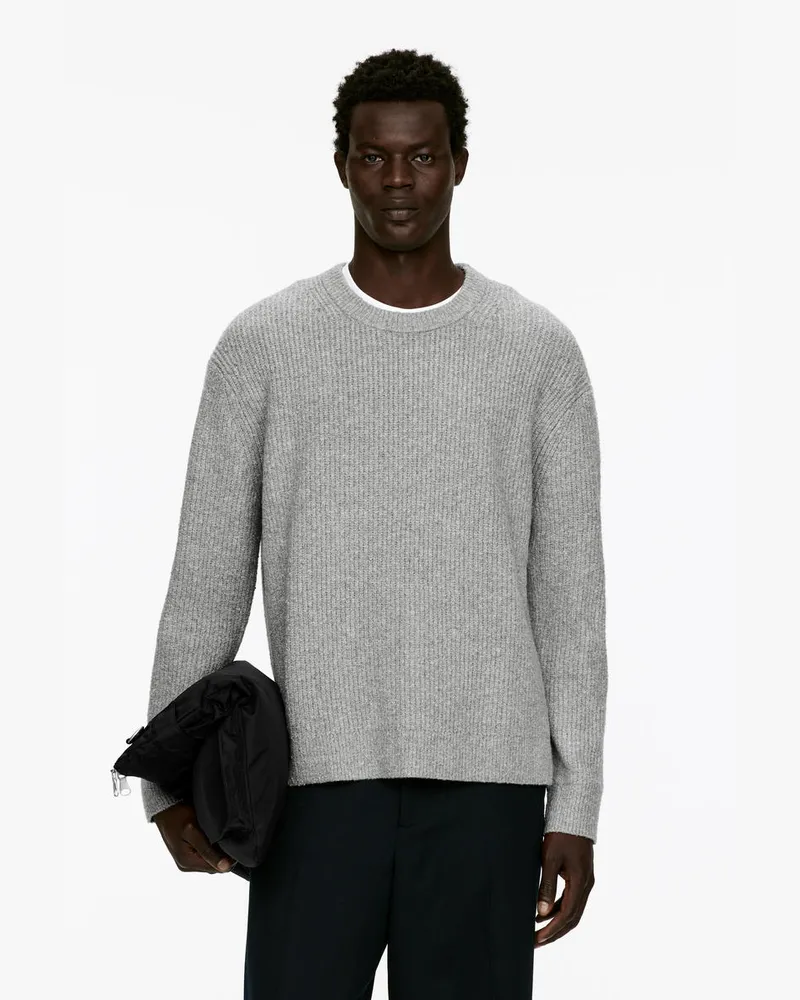 Arket Pullover Aus Baumwollmischung -Grau Grau