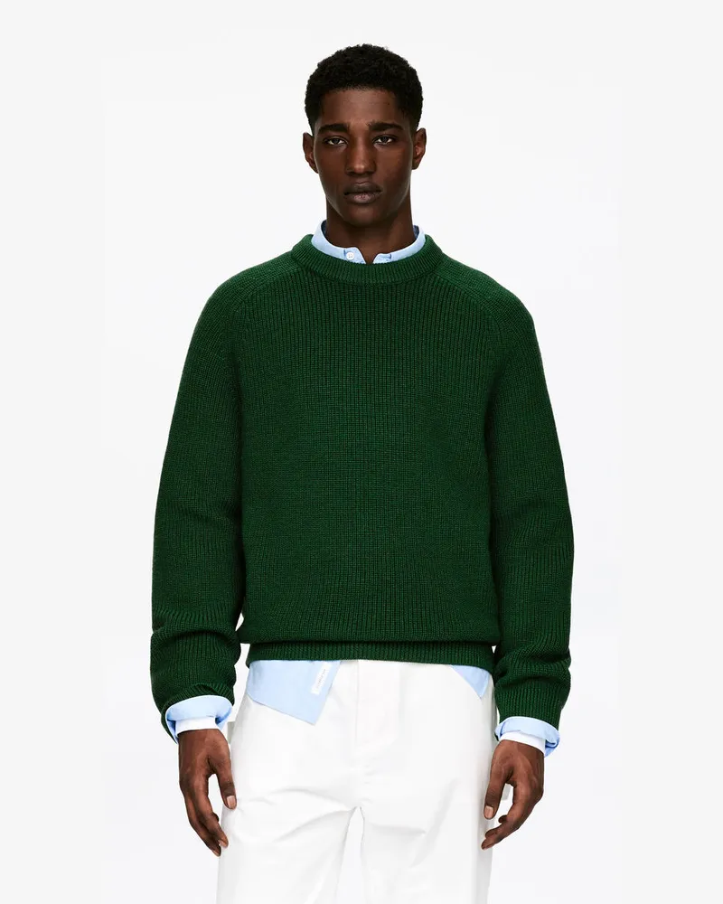 Arket Lockerer Wollpullover -Grün Grün