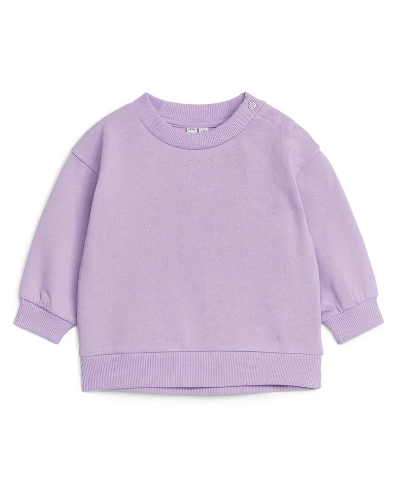 Arket Sweatshirt Aus Baumwolle - Lila Lila