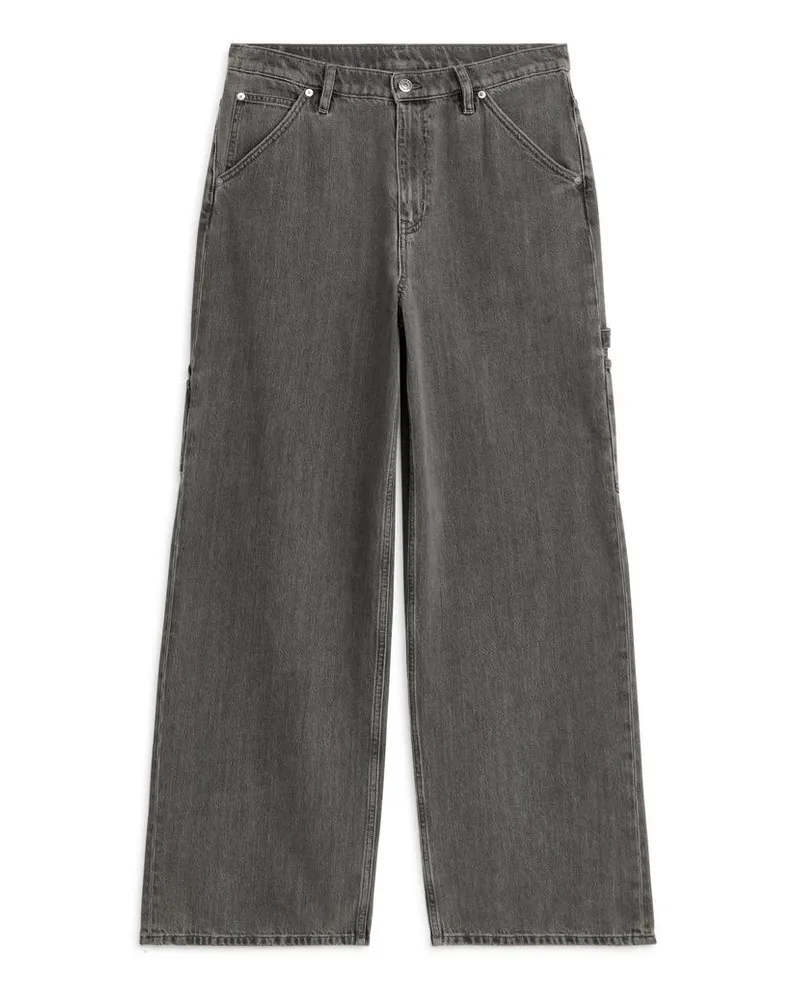 Arket Willow Loose Jeans - Schwarz Vintage-schwarz