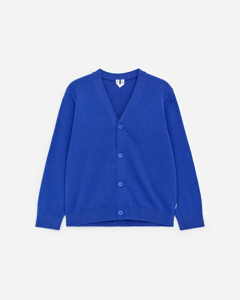 Arket Strickjacke Aus Baumwolle Und Wolle -Blau Blau