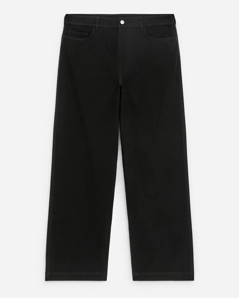 Arket Weite Five-Pocket-Hose -Schwarz Schwarz