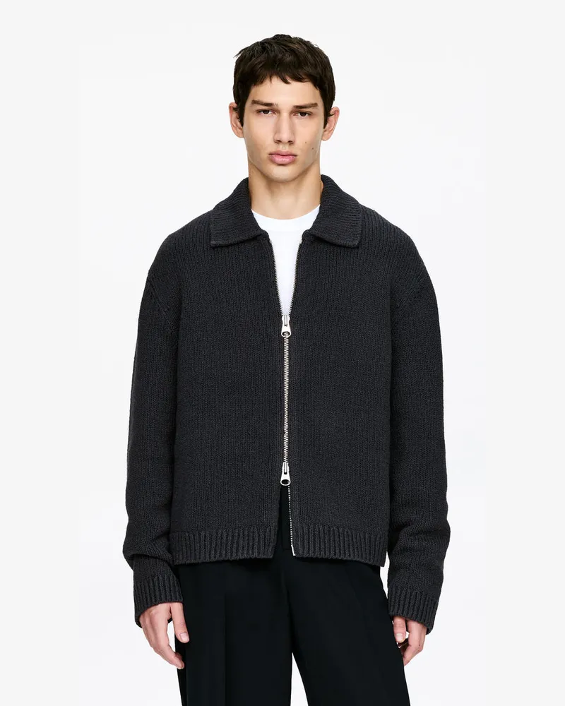 Arket Strickjacke Aus Baumwollmischung -Blau Blau