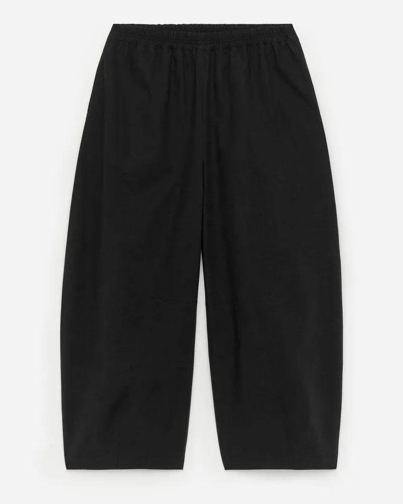 Arket Hose Mit Barrel Leg - Schwarz Schwarz