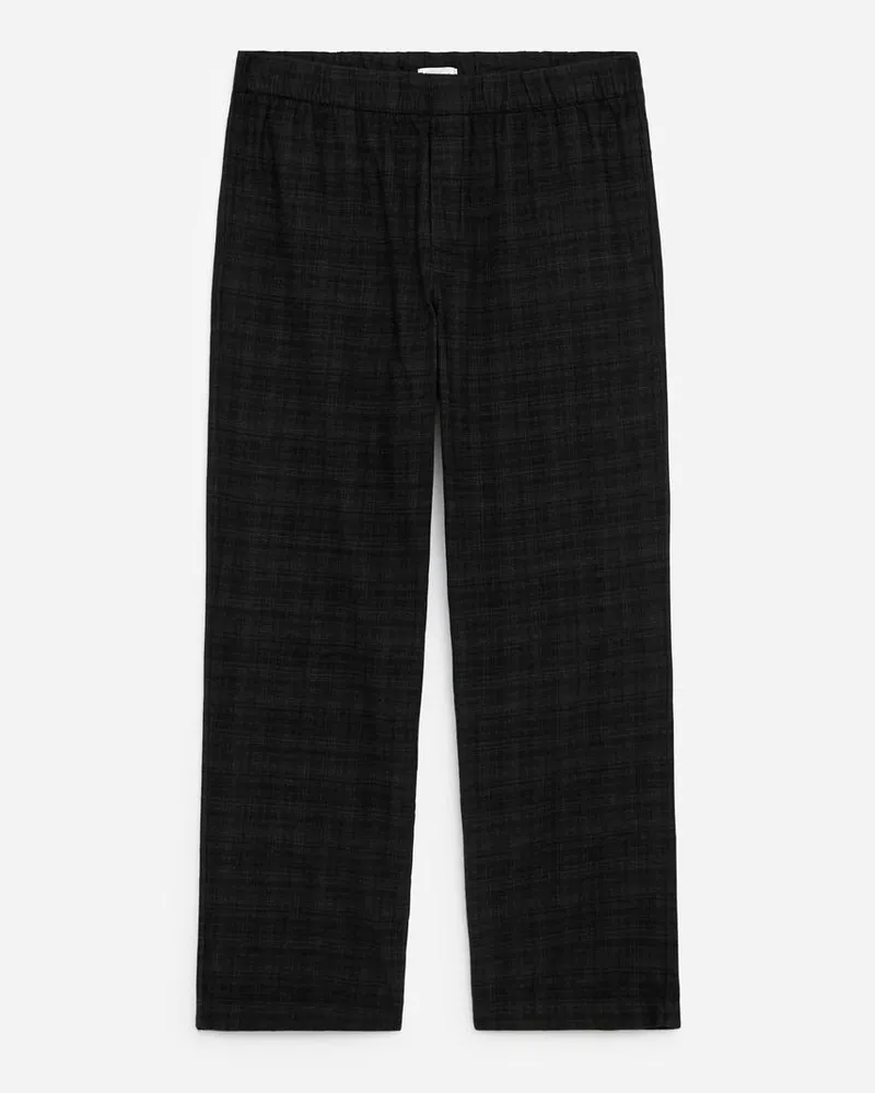 Arket Pyjamahose Aus Flanell - Grau Grau