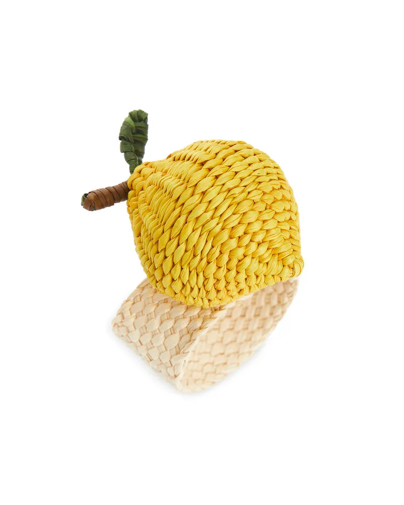 Arket Guanabana Serviettenring - Beige|Weiß|Gelb|Mehrfarbig Cremeweiß