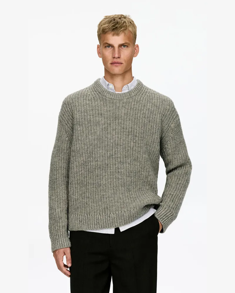 Arket Wollpullover -Grau Grau