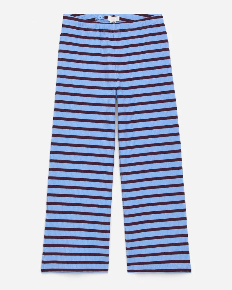 Arket Gerippte Baumwollhose -Blau Blau