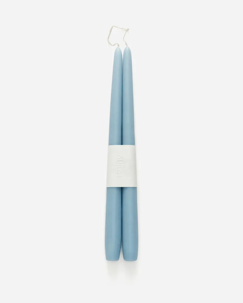 Arket Schmal Zulaufende Kerzen, 2Er-Set - Blau Hellblau
