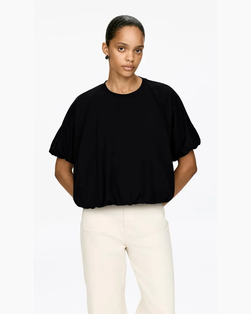 Arket Ballon-T-Shirt -Schwarz Schwarz